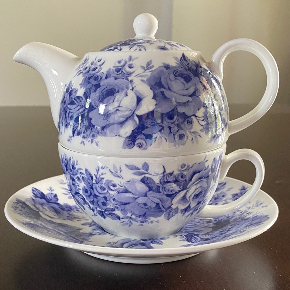 Royal Kirkham Tea for One Teapot, Cup and Saucer Set